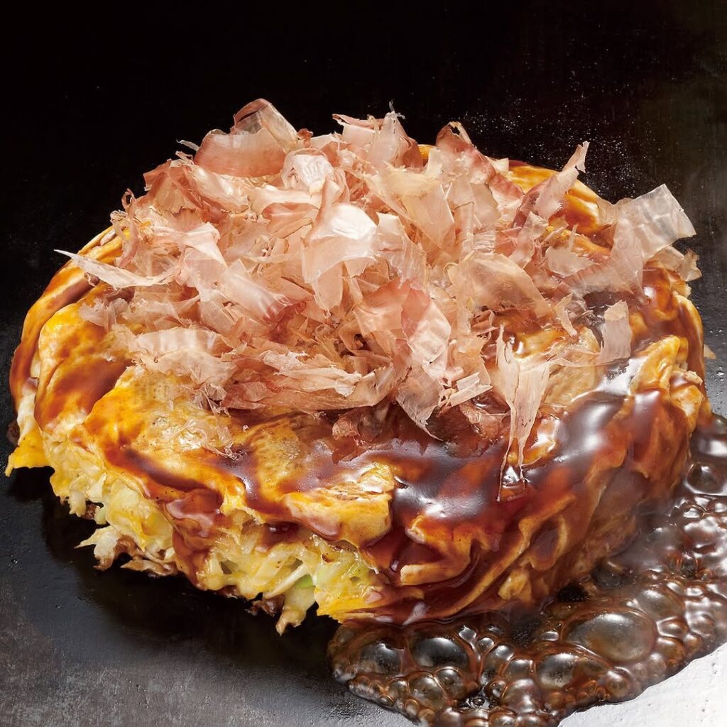 お好み焼き　自分で焼く